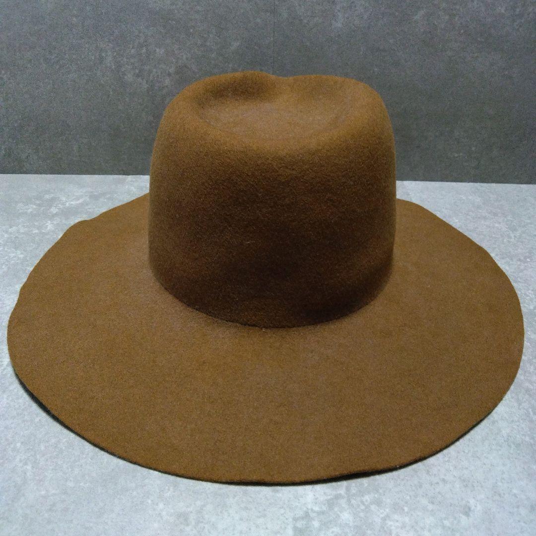 KIJIMA TAKAYUKI ブラウン ワイドブリムハット 2 フェルト