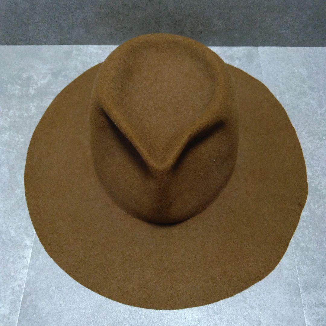 KIJIMA TAKAYUKI ブラウン ワイドブリムハット 2 フェルト
