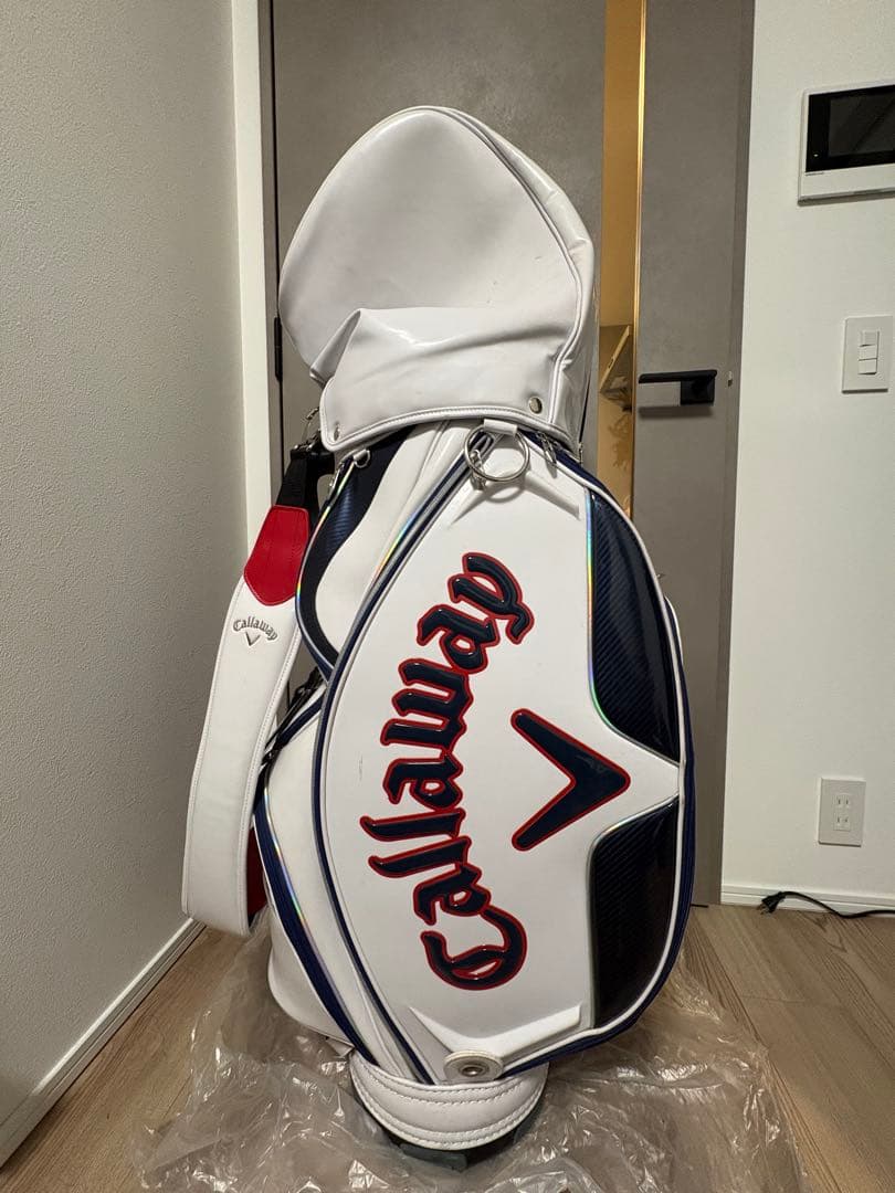 Callaway キャディバッグ ホワイト/ネイビー/レッド　勉強クラブセット
