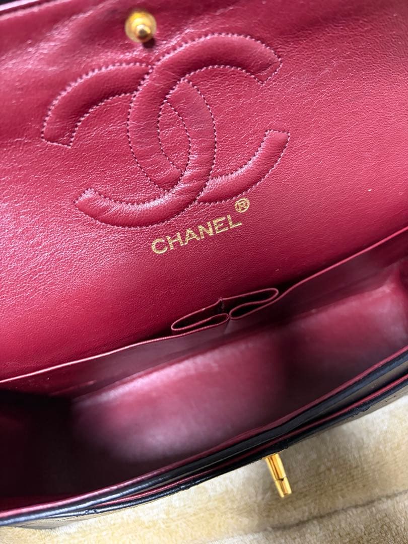 CHANEL シャネル マトラッセ 25 Wフラップ ショルダー