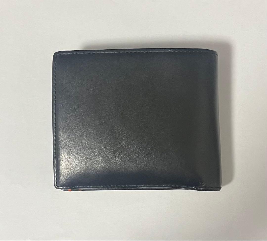 Paul Smith ハイライトステッチ 2つ折り財布 P851 ブラック