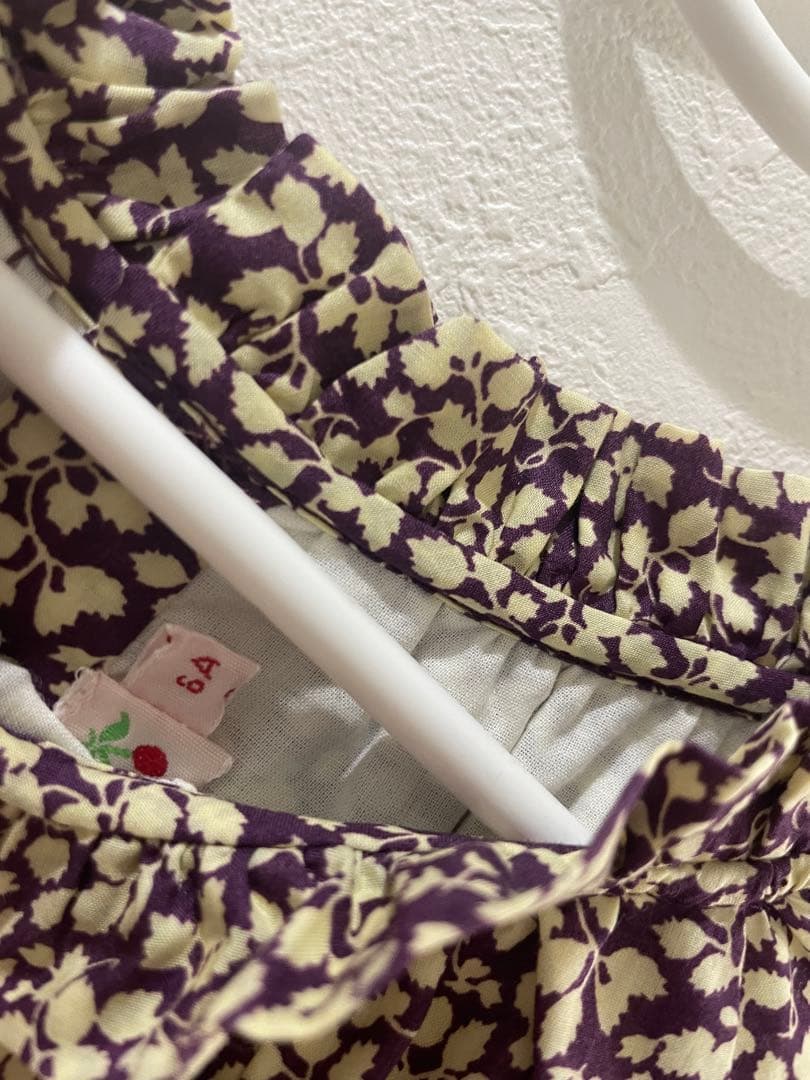 美品　ボンポワン　リバティワンピース　6a