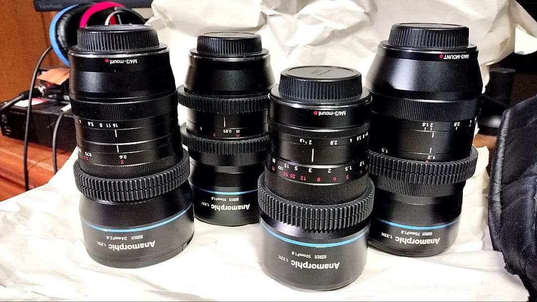 Sirui アナモルフィック MFT1.33x 24,35,50,75mmセット