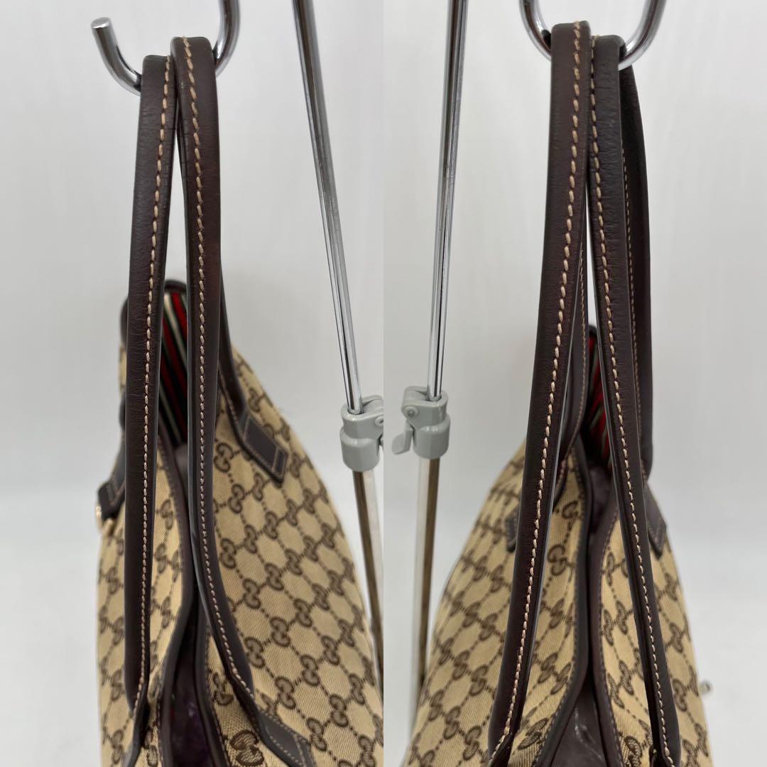 グッチ トートバッグ 肩掛け ニューブリット GGキャンバス インターロッキング