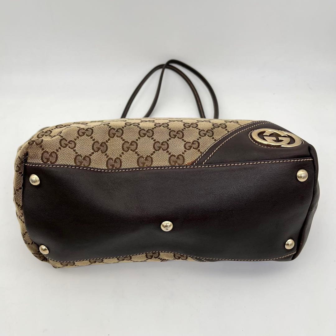 グッチ トートバッグ 肩掛け ニューブリット GGキャンバス インターロッキング