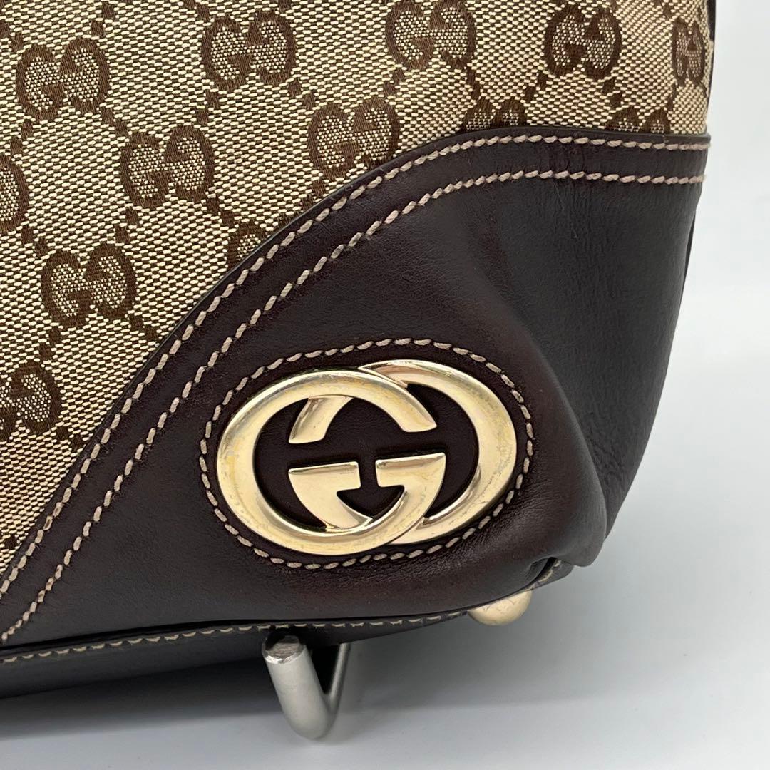 グッチ トートバッグ 肩掛け ニューブリット GGキャンバス インターロッキング