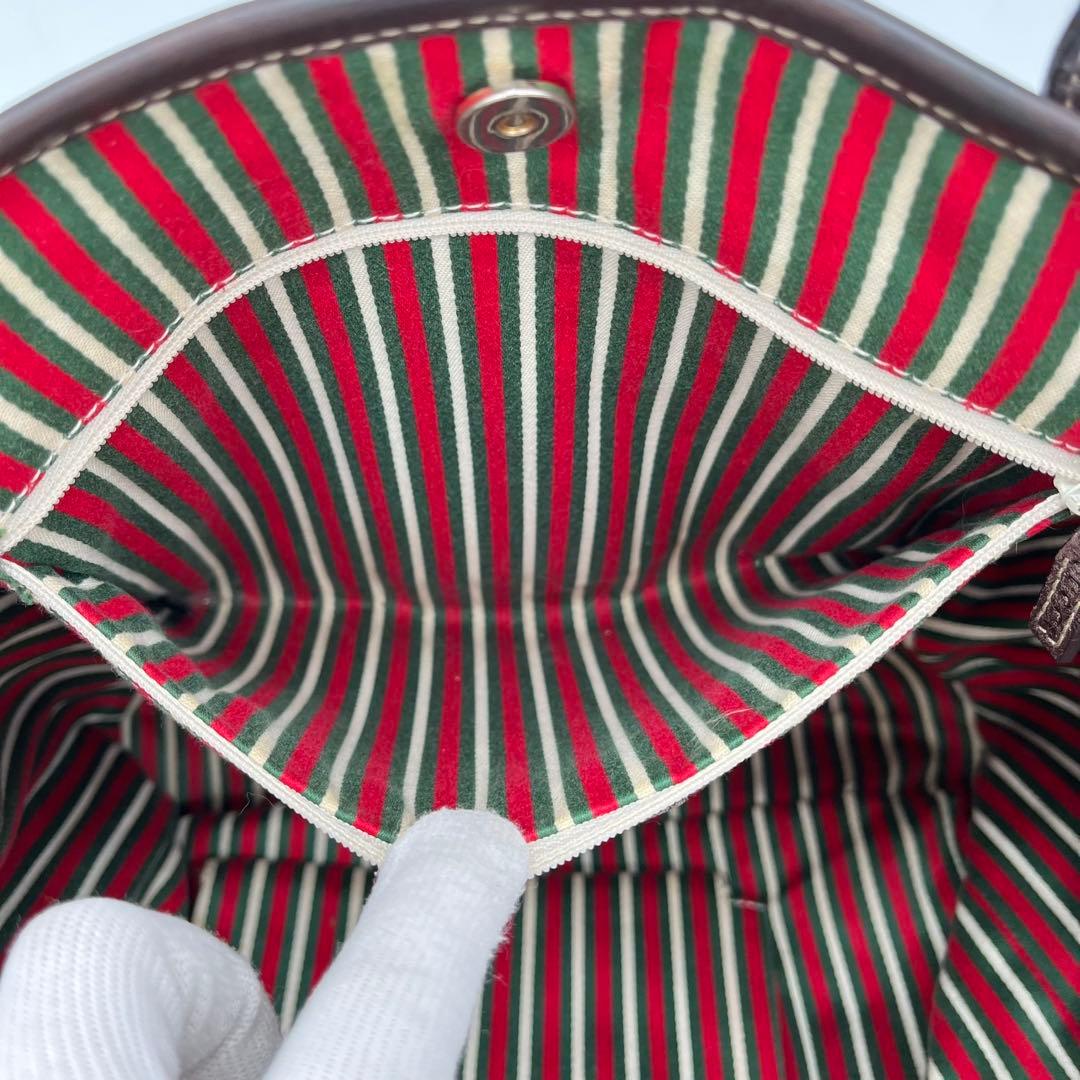 グッチ トートバッグ 肩掛け ニューブリット GGキャンバス インターロッキング