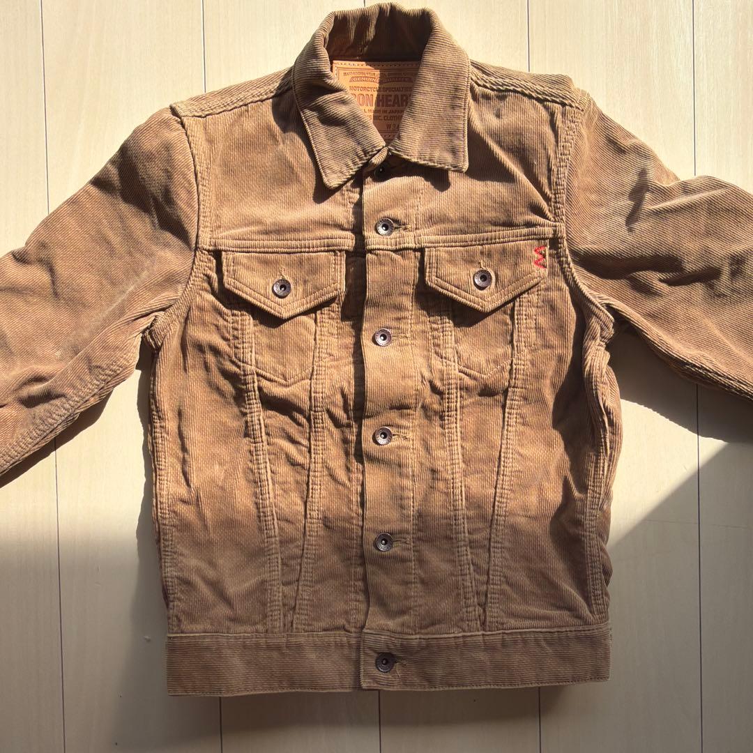 【新品未使用】IRON HEART ブラウンデニムジャケット