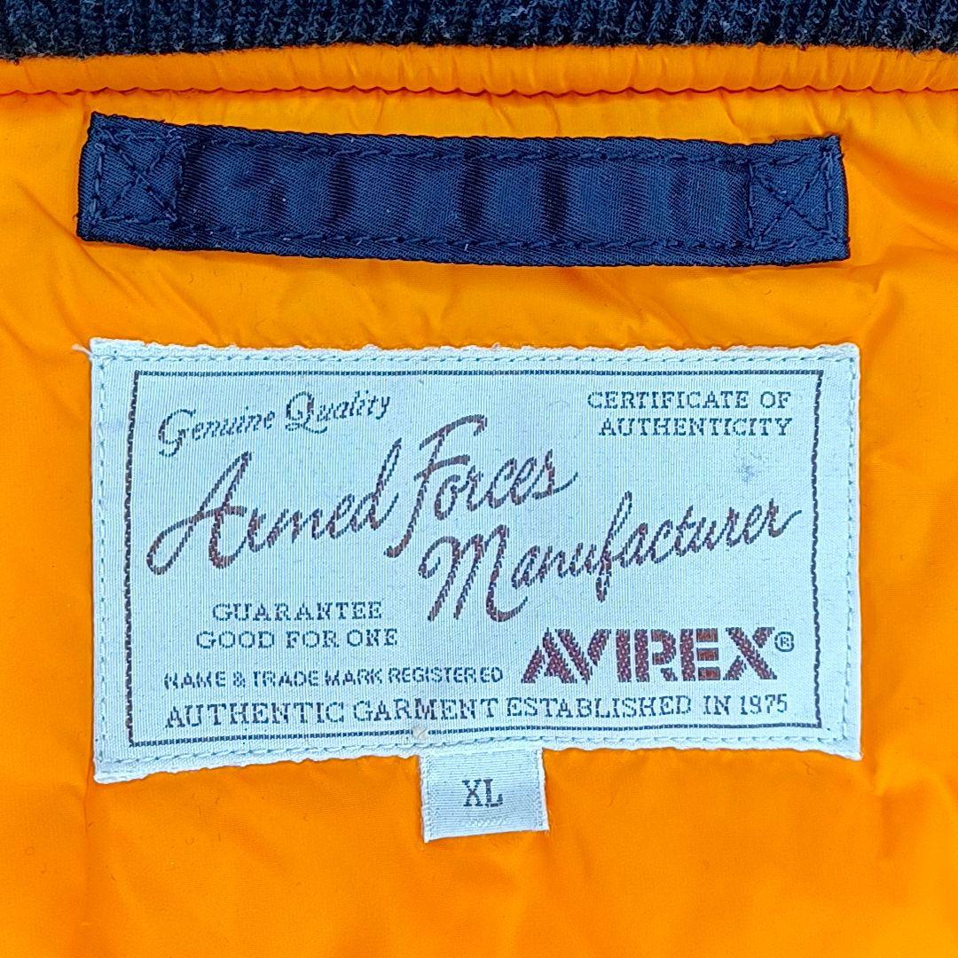 【美品★XL】AVIREX　FLYING TIGERS　MA-1　中綿　ブラック