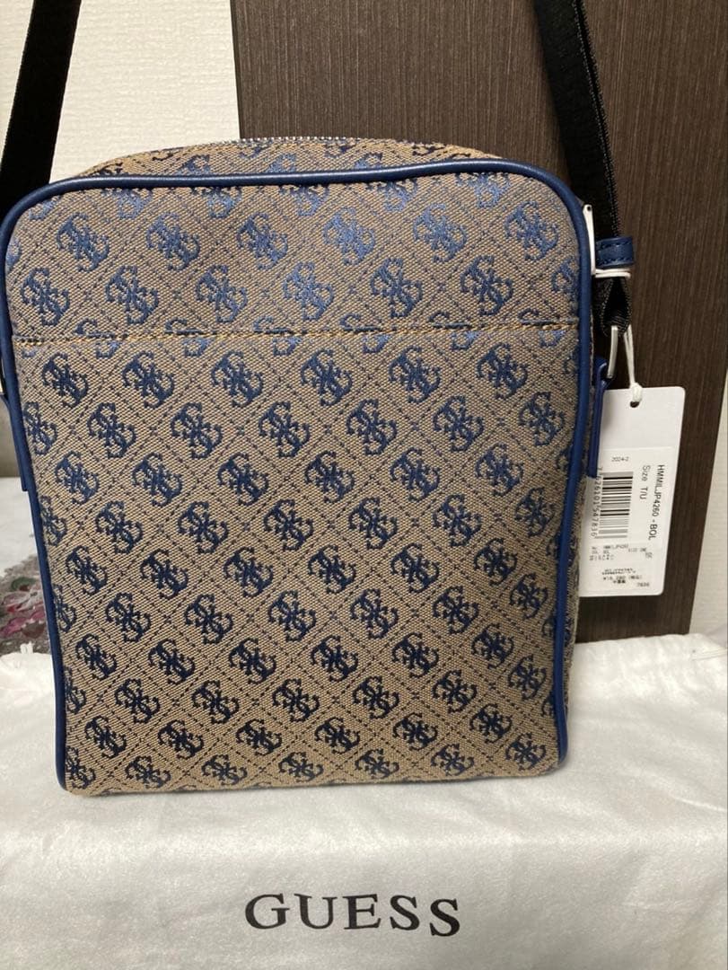 【専用】GUESS ゲス ショルダーバッグ ベージュ/ブルー