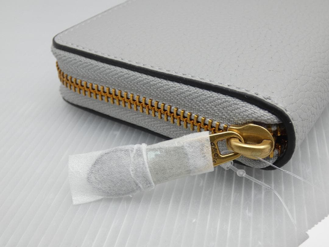 【新品】COACH コーチ ラウンド 長財布 CC489 ウォレット グレー系