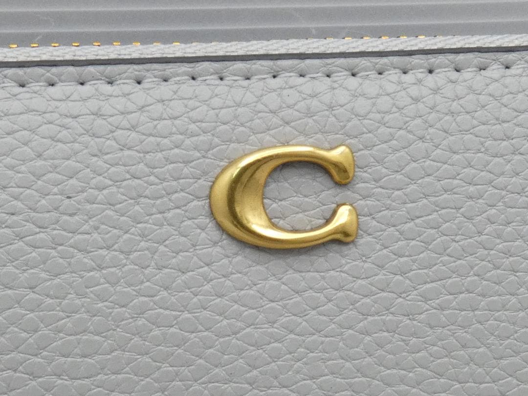 【新品】COACH コーチ ラウンド 長財布 CC489 ウォレット グレー系