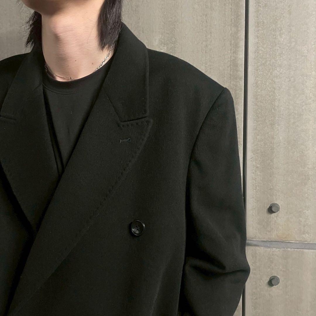 高級 90's カシミヤ100% ロング チェスターコート モード アーカイブ