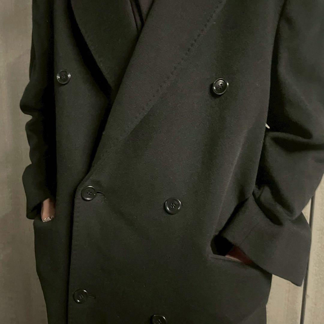 高級 90's カシミヤ100% ロング チェスターコート モード アーカイブ