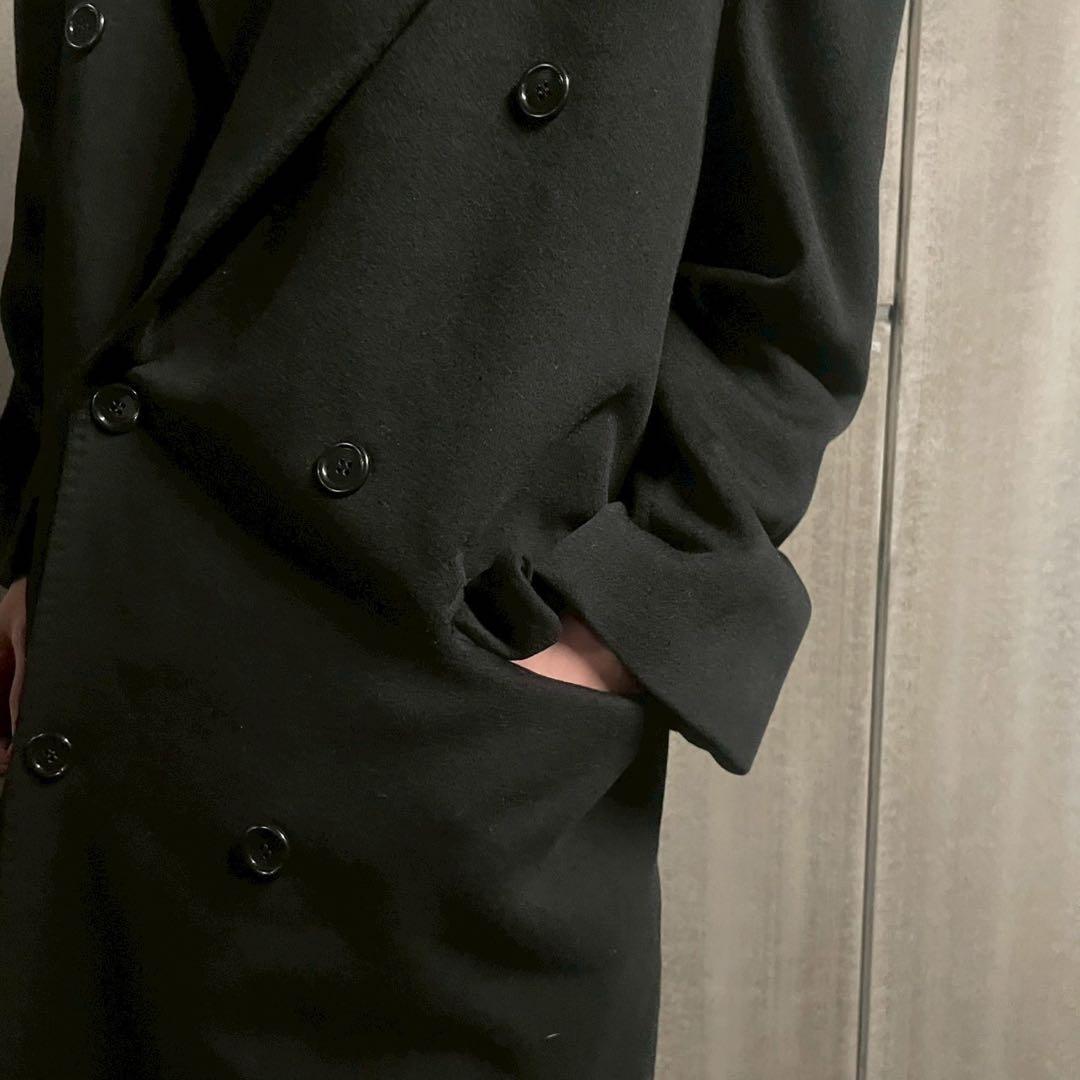 高級 90's カシミヤ100% ロング チェスターコート モード アーカイブ