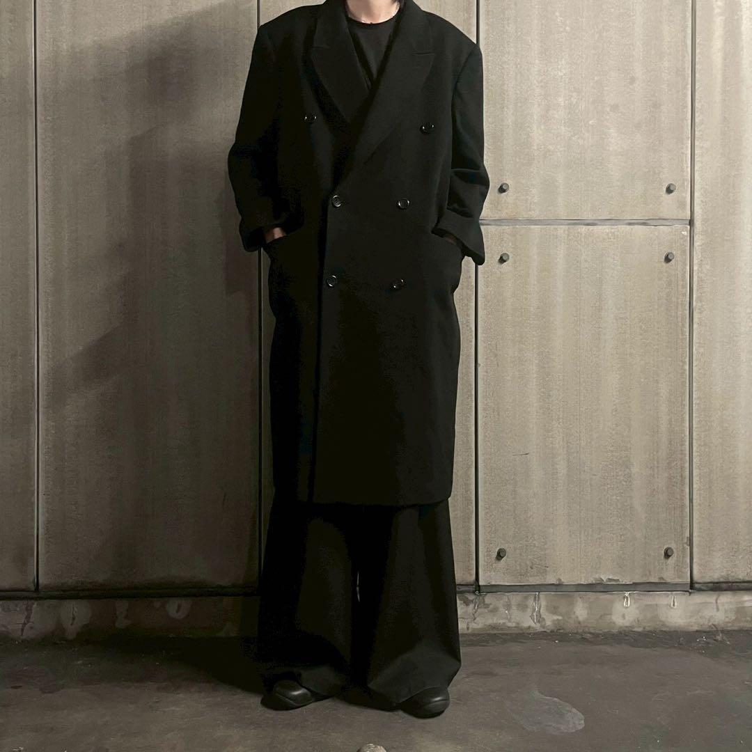 高級 90's カシミヤ100% ロング チェスターコート モード アーカイブ