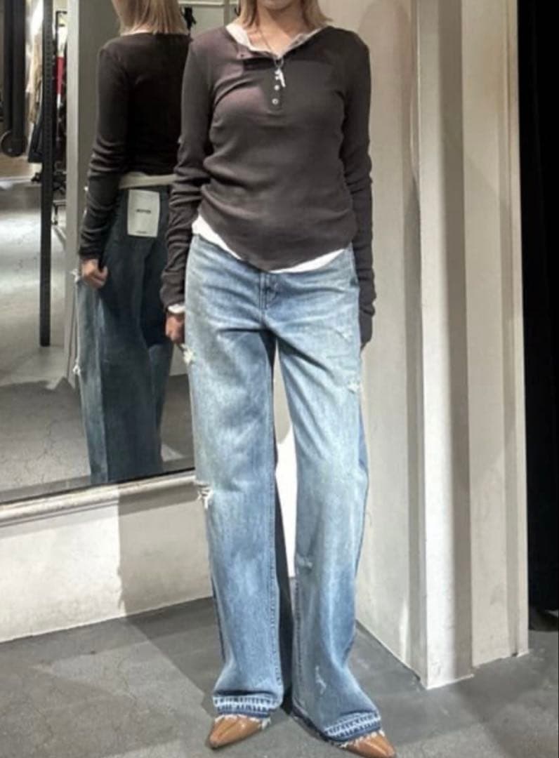 2点セット / MOUSSY 今季 新品HENRY NECK ロンT