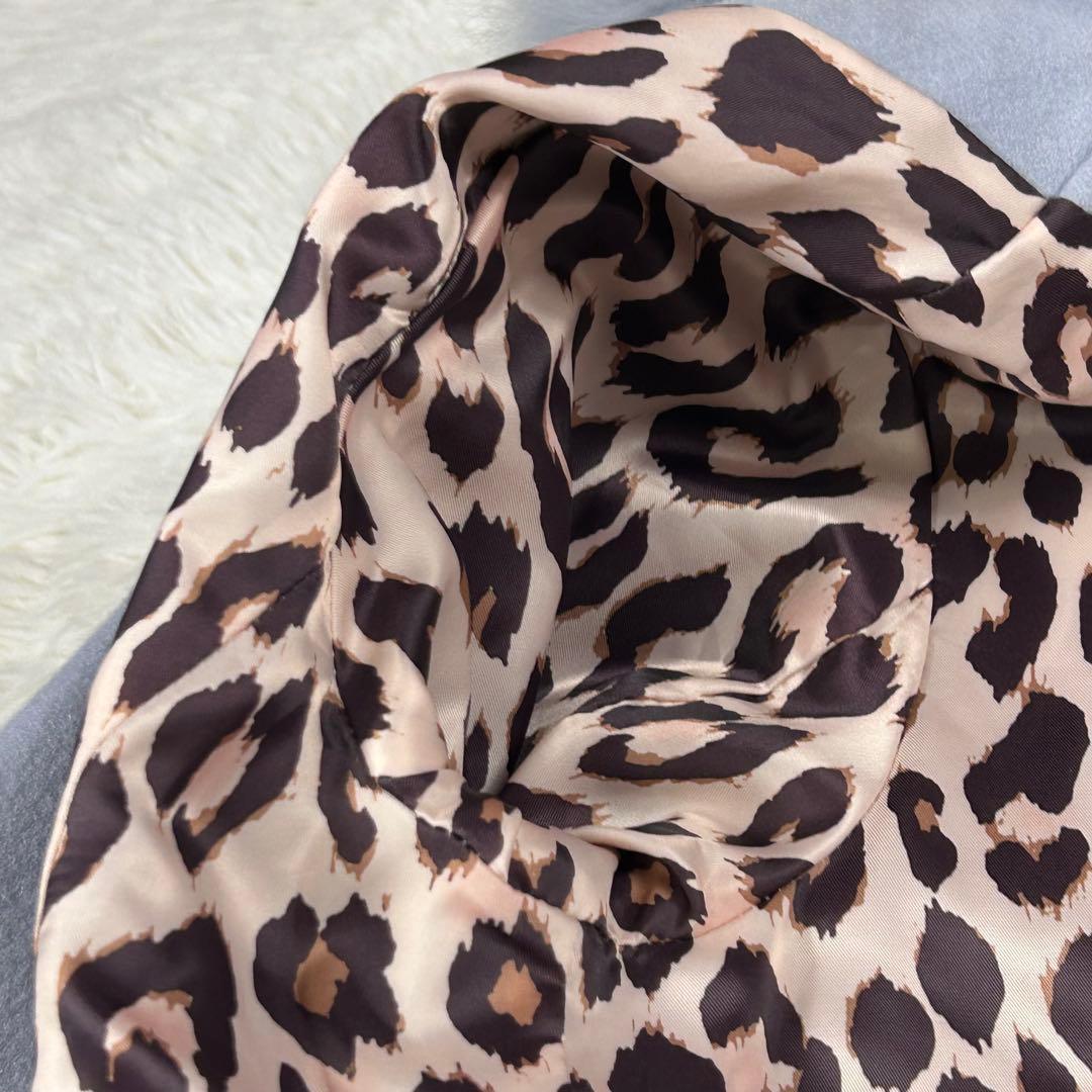 DURAS カシミヤ100% 3way フォックスファーコート F ブルー 豹柄