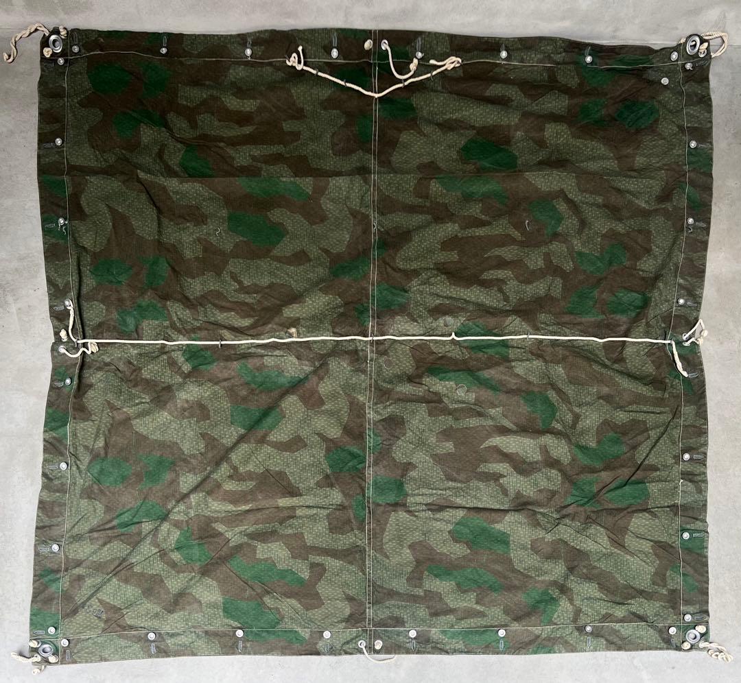 1940年製 スイス軍幕 スプリンターカモ ツェルトバーン ミリタリー テント