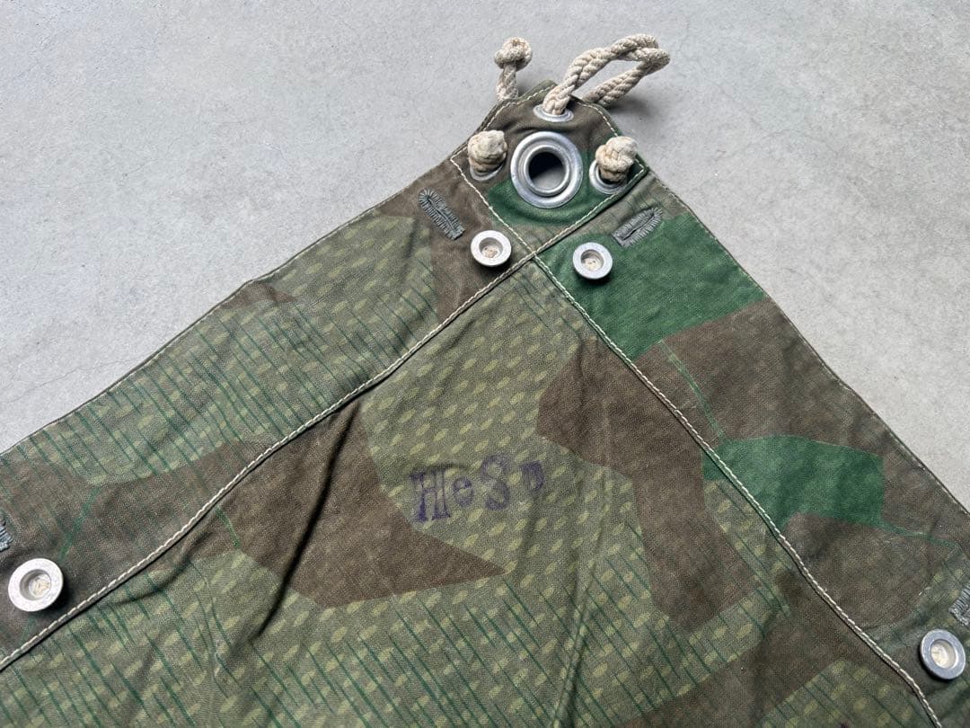 1940年製 スイス軍幕 スプリンターカモ ツェルトバーン ミリタリー テント