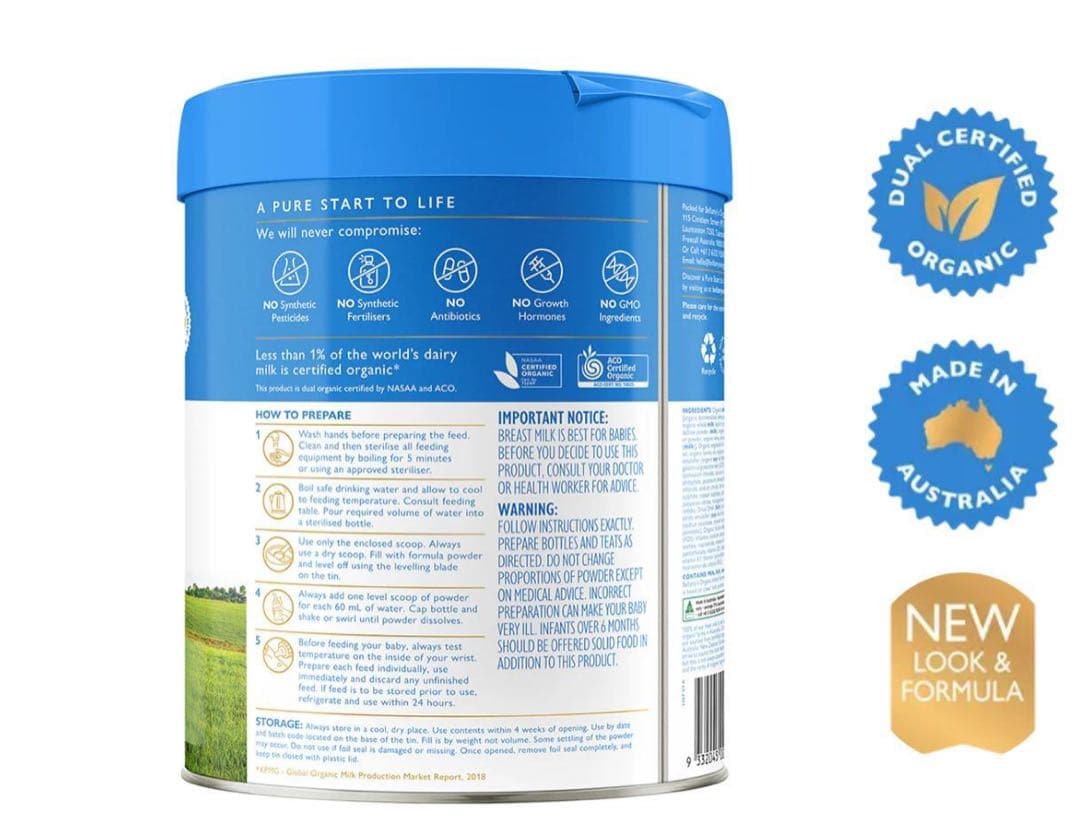 2缶 Bellamy’s ベラミーズ オーガニック 粉ミルク S2 mydeen