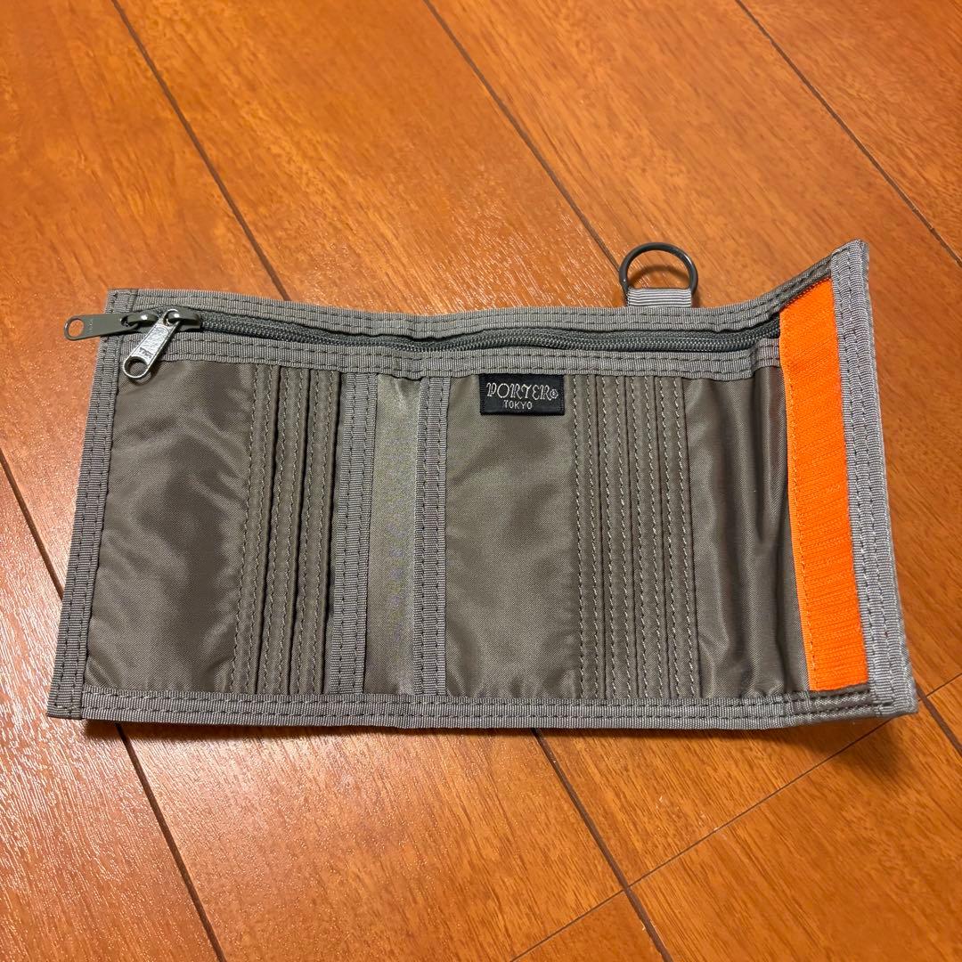 PORTER / TANKER POCKET WALLET(M) シルバーグレー