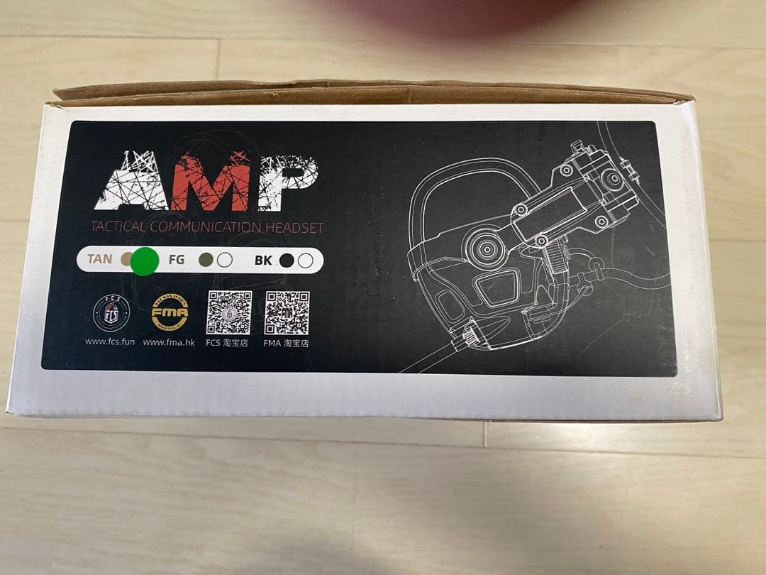 FCS&FMA AMP ヘッドセットTAN 外装カスタム(マルチカムスキン)