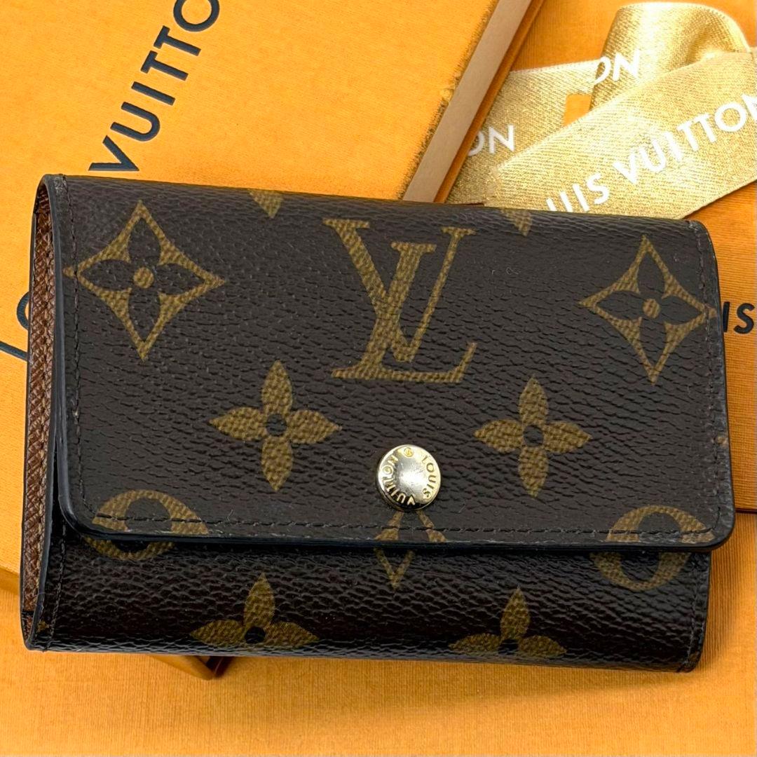 極美品 ルイヴィトン モノグラム ミュルティクレ6 キーケース 鍵 key 6連