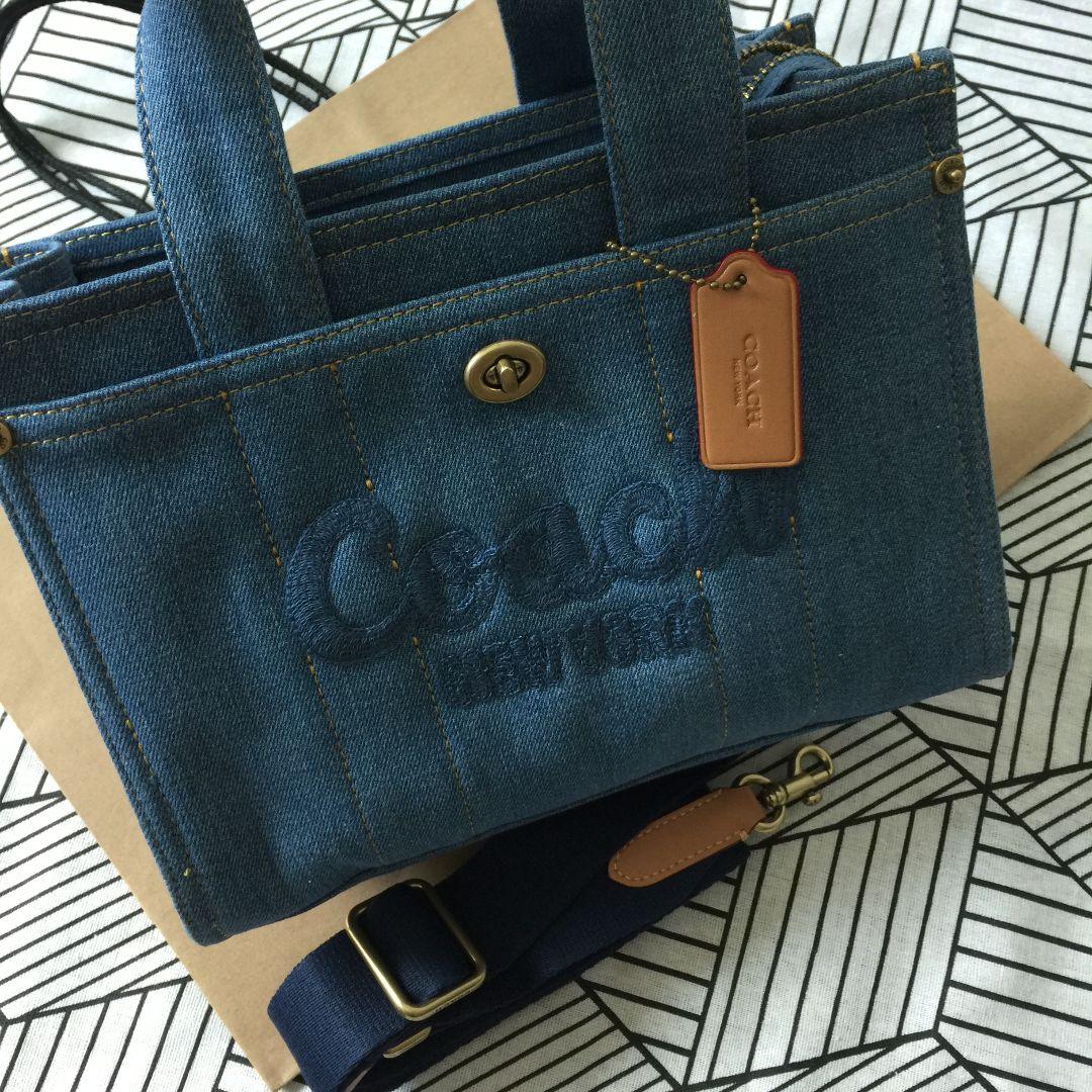 COACHコーチバッグ CR659 デニム トートバッグ ショルダーバッグ