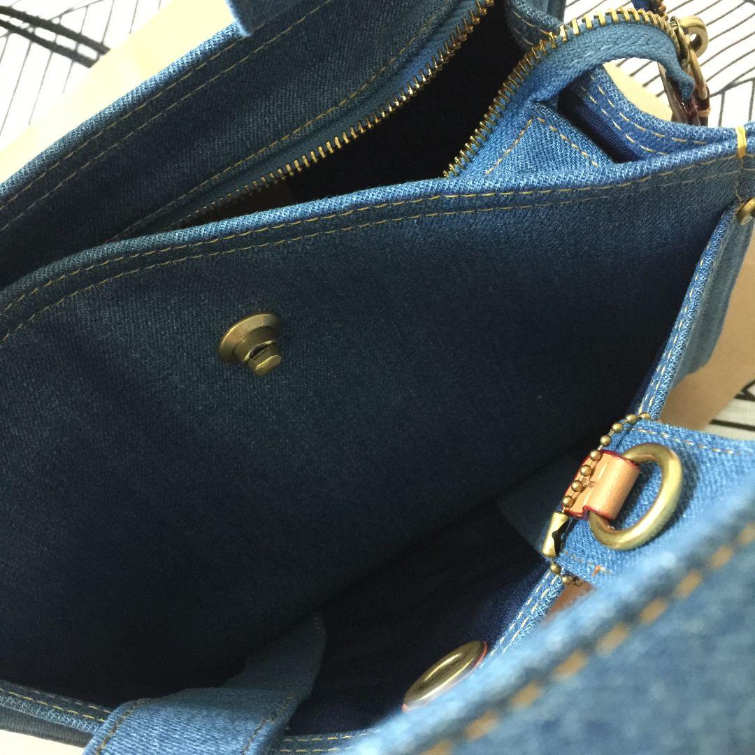 COACHコーチバッグ CR659 デニム トートバッグ ショルダーバッグ