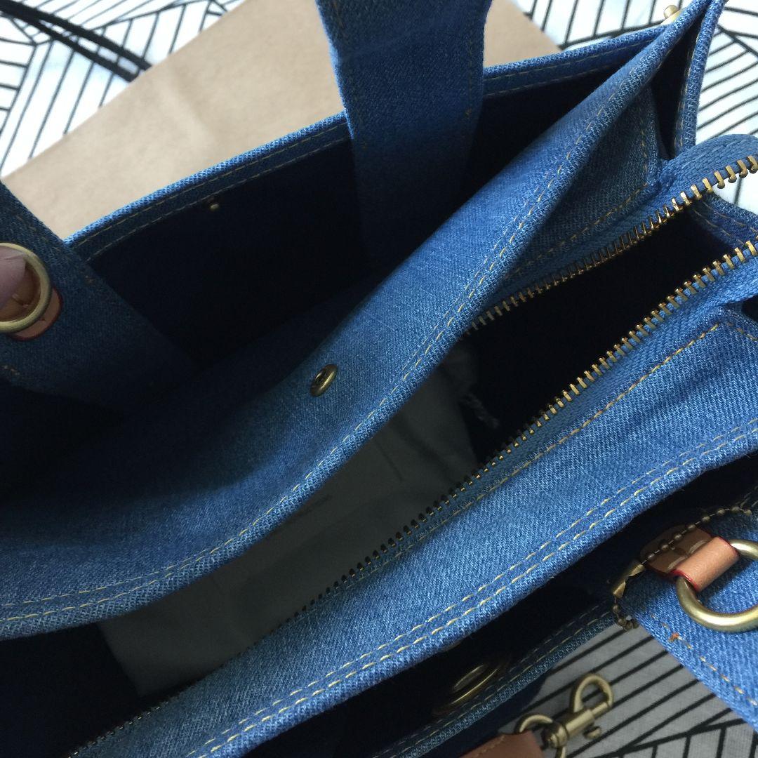 COACHコーチバッグ CR659 デニム トートバッグ ショルダーバッグ