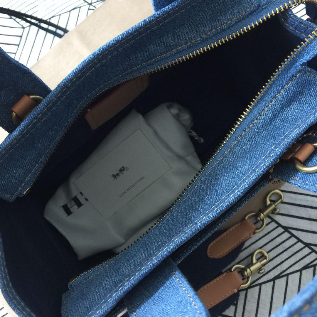 COACHコーチバッグ CR659 デニム トートバッグ ショルダーバッグ