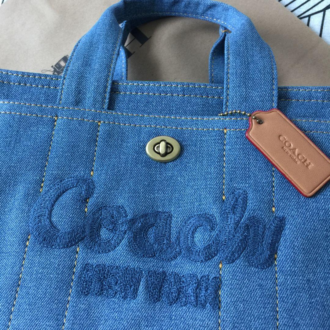 COACHコーチバッグ CR659 デニム トートバッグ ショルダーバッグ