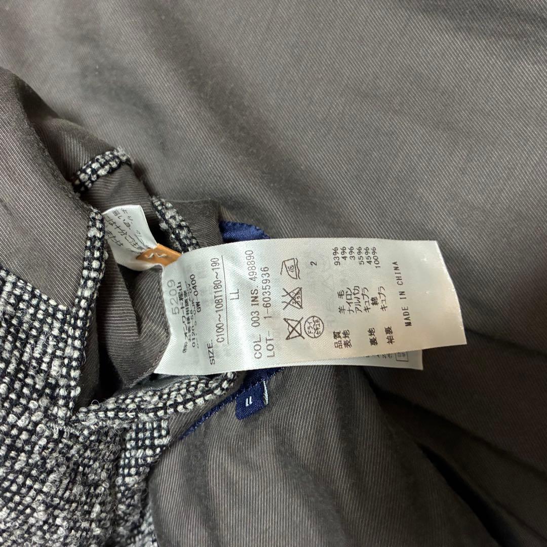 【極美品・大きいサイズ】J.PRESS ツイードジャケット アルパカ混 LL