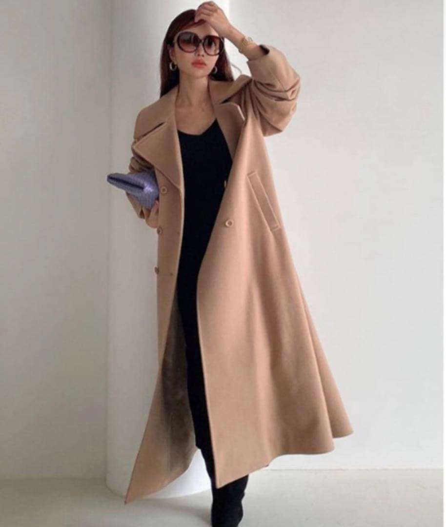 ♡eimy istoire♡ belted chester coat