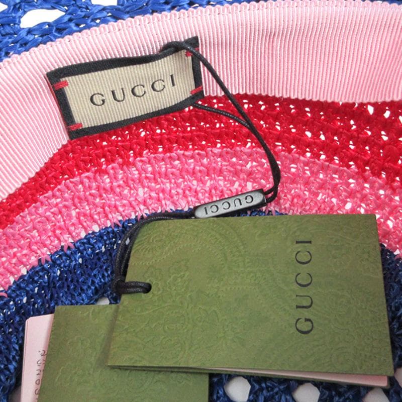 グッチ GUCCI 帽子 ハット ストローバケット GG 750690 新品