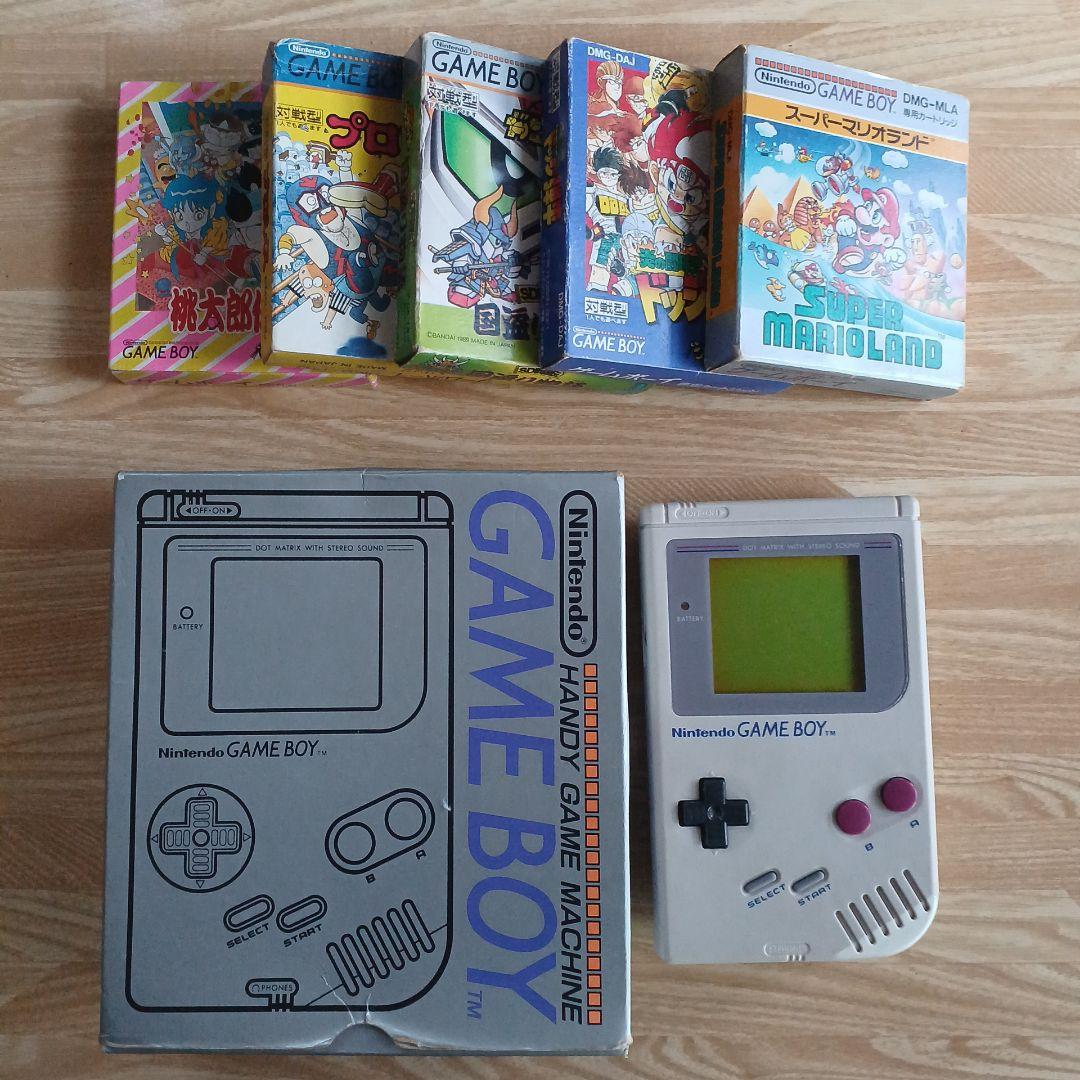 【美品】ゲームボーイ 本体 初代 + ソフト 5本
