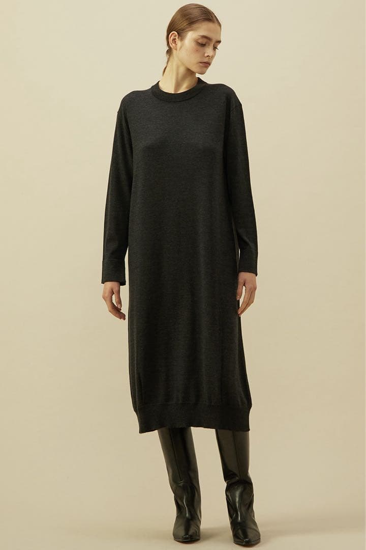 新品タグ付き プレインピープル ロングニットワンピース ウール 日本製 ゆったり