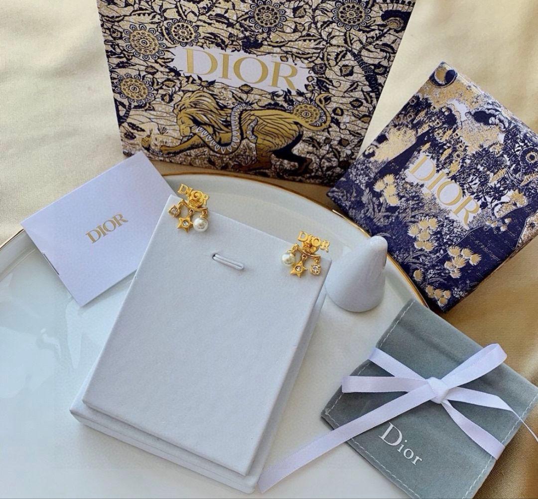 DIOR ピアス ゴールド