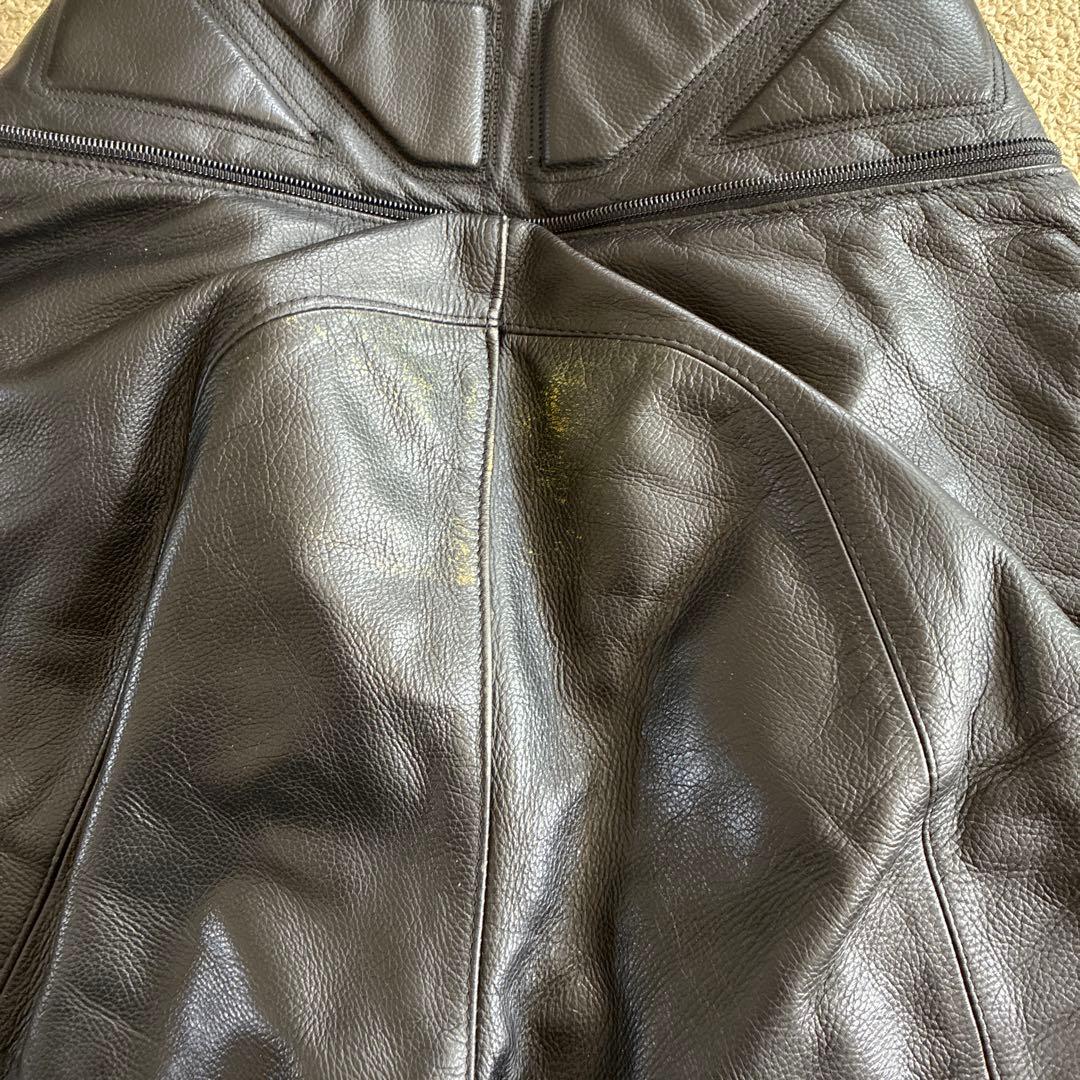 ダイネーゼバイク用レザーパンツ 膝プロテクター付き