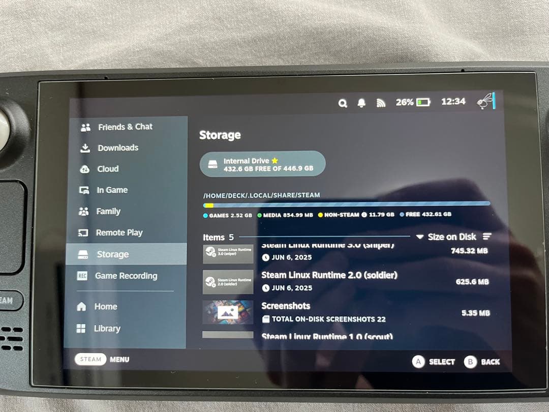 Steam Deck LCD SSD 480GB (アクセサリー付き)