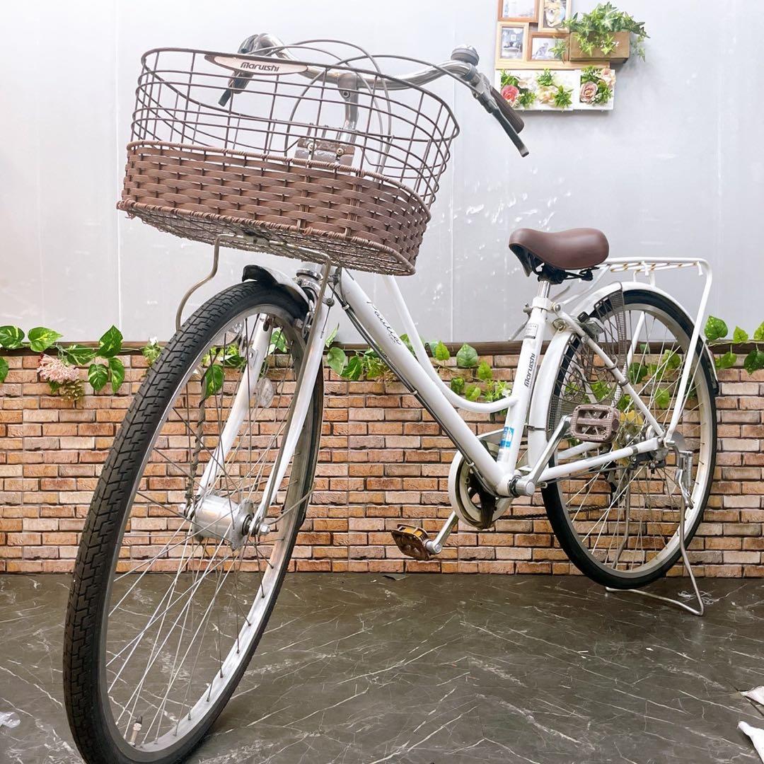 【68】一般車 ママチャリ マルイシ ホワイト 27インチ
