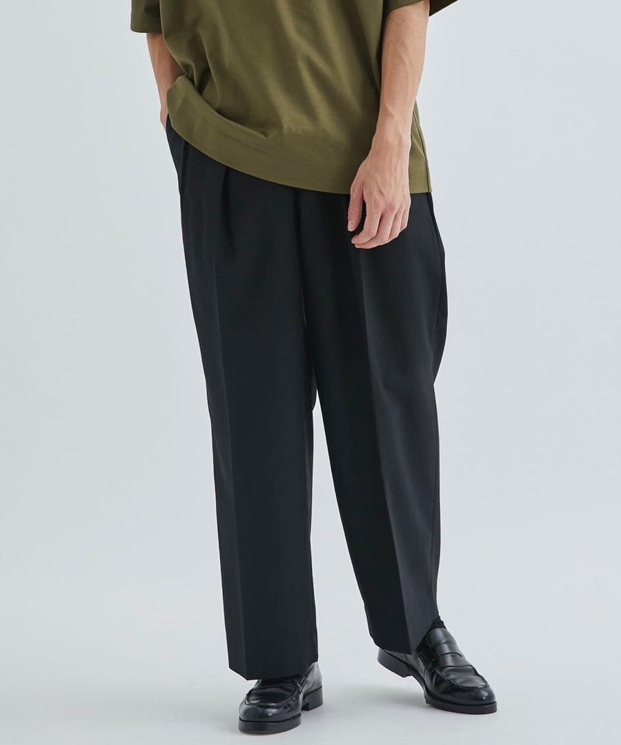 パンツ MARKAWARE DOUBLE PLEATED TROUSERS