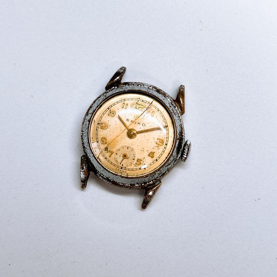稼働 セイコー SEIKO 文字盤のみ スモールセカンド 手巻き時計 S.D.N