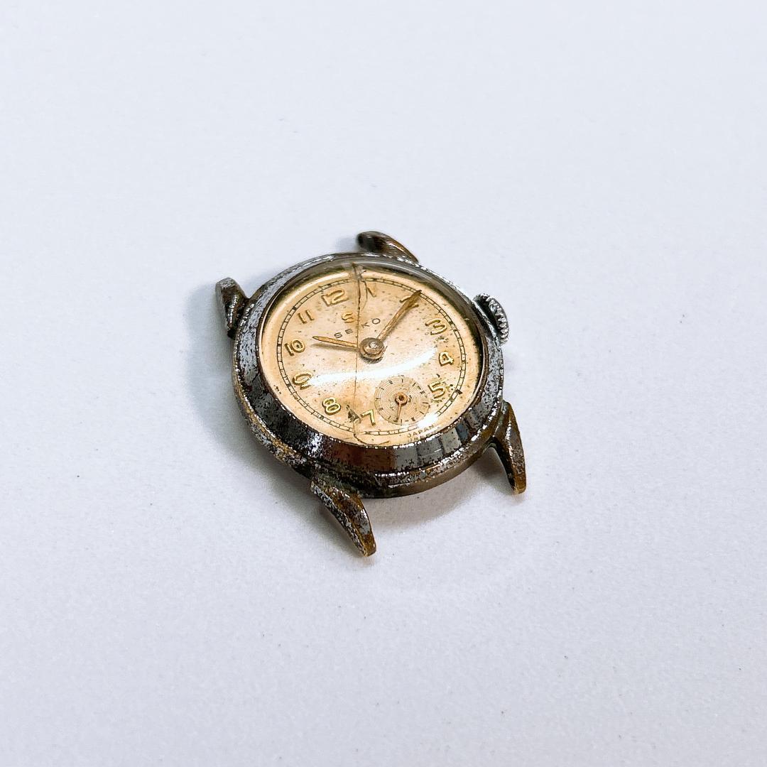 稼働 セイコー SEIKO 文字盤のみ スモールセカンド 手巻き時計 S.D.N