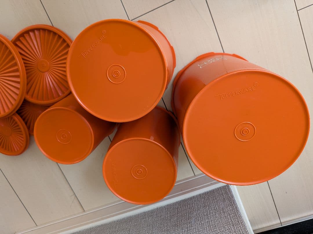 未使用【タッパーウェア】ヴィンテージ マキシデコレーター レトロ4点セット