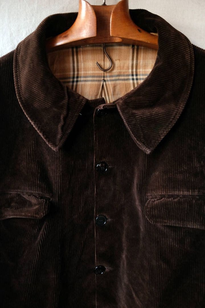 50's 60's フランス ヴィンテージ 丸襟 ハンティングジャケット