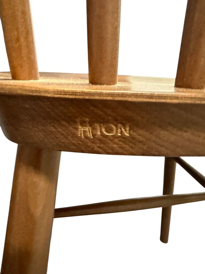 【2脚SET】美品 TON トン ウィンザーチェア カウンターチェアブラウン