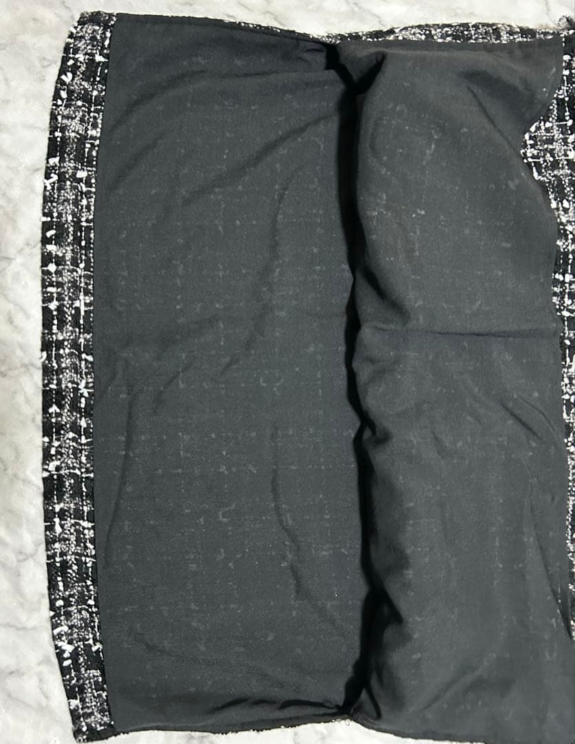 BEARDSLEY ビアズリー ベスト ツイード Vネック プルオーバー 黒