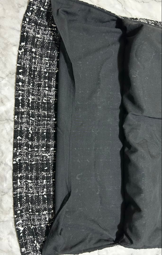 BEARDSLEY ビアズリー ベスト ツイード Vネック プルオーバー 黒